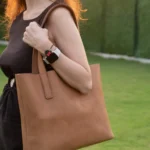 Deri Çanta Tote Bag - Şıklık Ve Sadelik Bir Arada - Gerçek Deri & El Yapımı - Görsel 10
