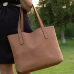 Deri Çanta Tote Bag - Şıklık Ve Sadelik Bir Arada - Gerçek Deri & El Yapımı - Görsel 11