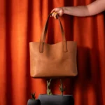 Deri Çanta Tote Bag - Şıklık Ve Sadelik Bir Arada - Gerçek Deri & El Yapımı - Görsel 4