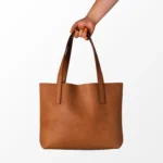 Deri Çanta Tote Bag - Şıklık Ve Sadelik Bir Arada - Gerçek Deri & El Yapımı - Görsel 6